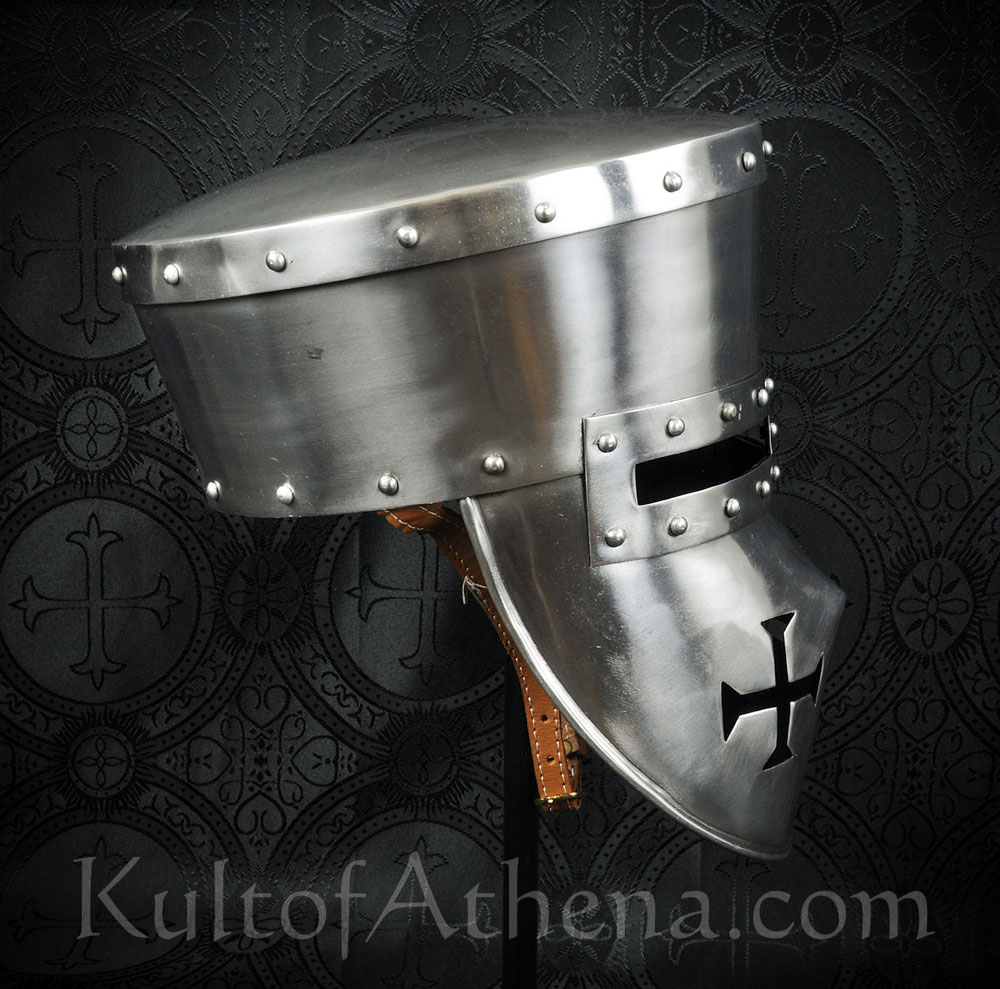 Crusader's Helm - 16 Gauge Steel