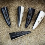 Two- Color Horn Toggles - Set of 5