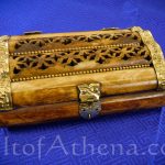 Polished Bone and Brass Jewelry Box