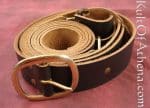 Brown Leather Double Wrap Sword Belt