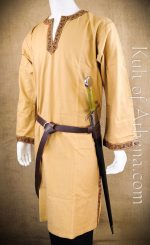 Double Strap Hanging Sword Belt - Brown