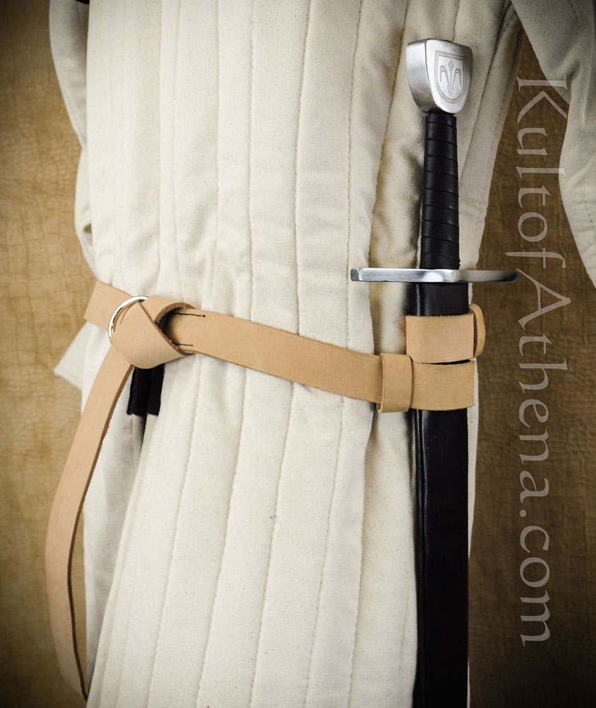 Lord of Battles - Double Strap Hanging Sword Belt - Natural