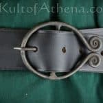Dark Age / Medieval Belt with Hand Forged Iron Belt Buckle