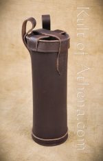 Leather Bottle Holder - Dark Brown