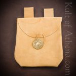 Natural Suede Leather Belt Pouch