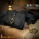 Messenger Pouch - Black Leather
