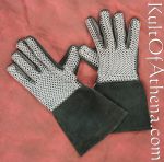 Leather Gloves with Chainmail