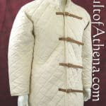 Front Buckled Gambeson with Open Armpit Design - Natural