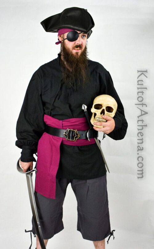 Cotton Pirate / Renaissance Shirt - Black