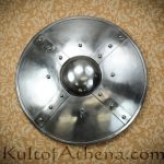 Reinforced Large Steel Buckler - 16 inch - 16 Gauge Steel
