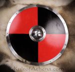 Large Painted Dark Ages Viking Shield
