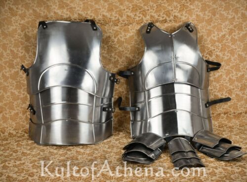 Steel Cuirass with Tasset Plates - 20 Gauge Steel