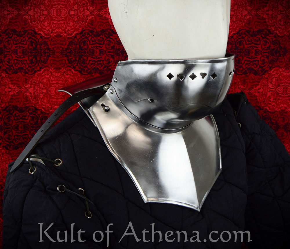 Full Gorget with Bevor - Front Plate and Backplate - 18 Gauge