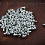 Mushroom Head Rivets for Armor - 10 mm - Set of 100