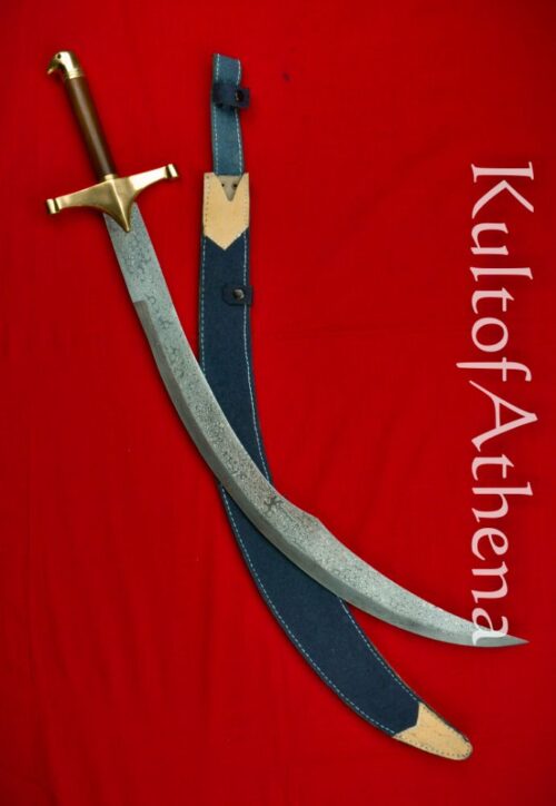 Baladay Scimitar - Damascus with Brass Hilt
