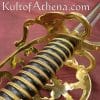 French Napoleonic Artillery Officer's Sword - leather scabbard