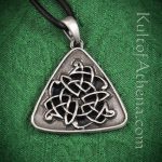 Triangular Celtic Knotwork Pendant