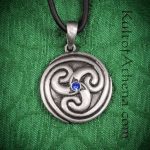 Celtic Spiral Triskele Pendant