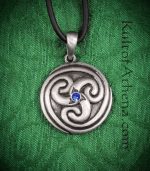 Celtic Spiral Triskele Pendant