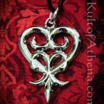 Heart and Fleur De Lis Pendant