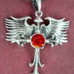 Winged Gothic Cross Pendant