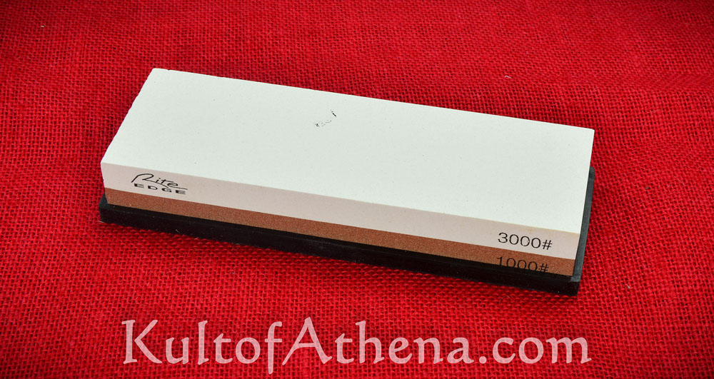 1,000 and 6,000 Grits Whetstone Knife and Katana Sharpening Double-Sided &  Base