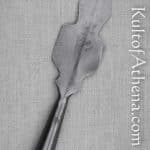 Wide Serrated Arrowhead - Blackened