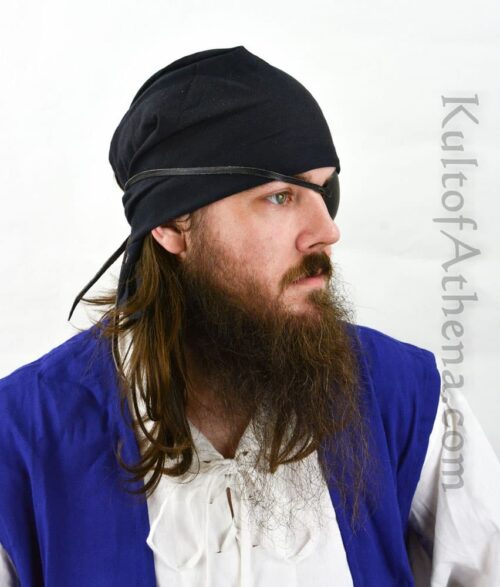 Lord of Battles - Cotton Canvas Pirate Bandana - Black