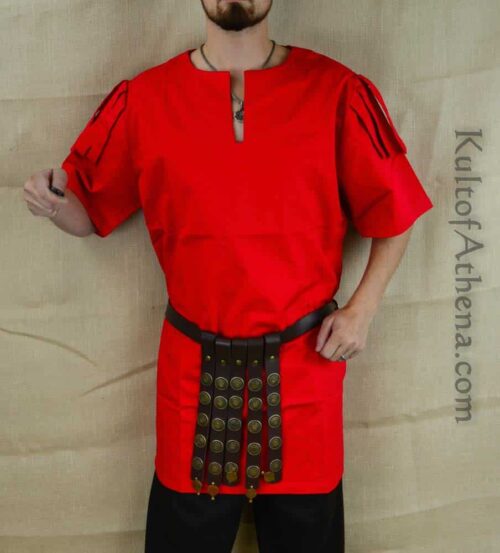 Roman Legionary Tunic with Shoulder Pteruges - Close Out