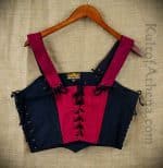 Red and Black Laced Bodice - Medium - Close Out