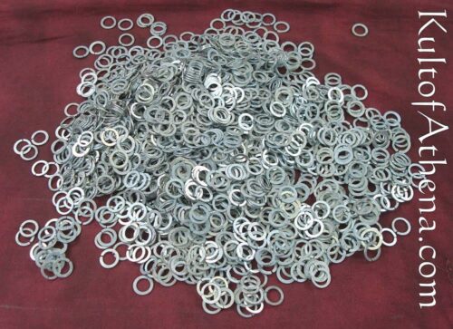 1 kg Loose Split Flat Chainmail Rings - Mild Steel