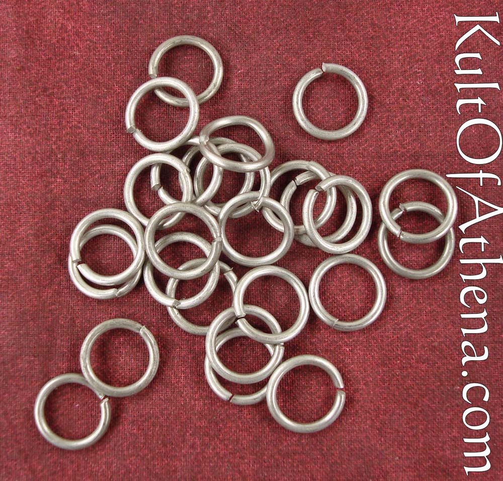 Knights in Armour - 1kg Chainmail Rings – Mild Steel – 16 Gauge/8 mm–Butted