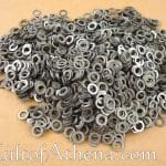 SFNM 1 kgs Loose Chainmail Rings - Mild Steel Solid Flat Rings 18 Gauge / 7 mm
