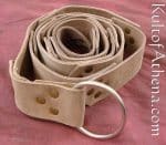 Leather Segmented Medieval Belt - Tan - Close Out