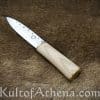 Tod Cutler - Simple Medieval Eating Knife with Blade Etching- 12th - 14th Century