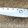 Tod Cutler - Simple Medieval Eating Knife with Blade Etching- 12th - 14th Century