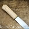Tod Cutler - Simple Medieval Eating Knife with Blade Etching- 12th - 14th Century