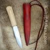 Tod Cutler - Simple Medieval Eating Knife with Blade Etching- 12th - 14th Century