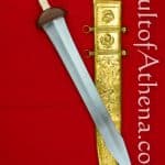 Roman Mainz Gladius with Brass Plated Scabbard