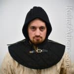 Padded Arming Hood and Collar - Black