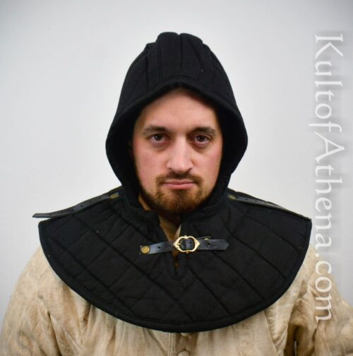 Padded Arming Hood and Collar - Black