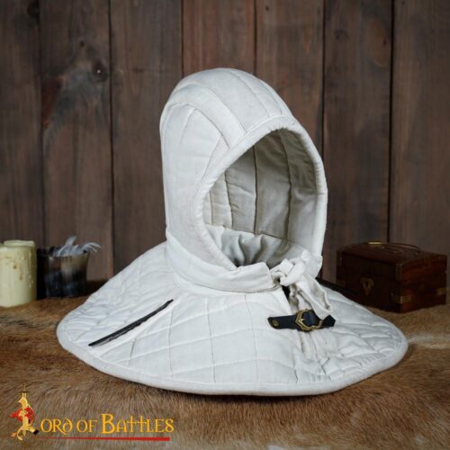 Padded Arming Hood and Collar - Natural