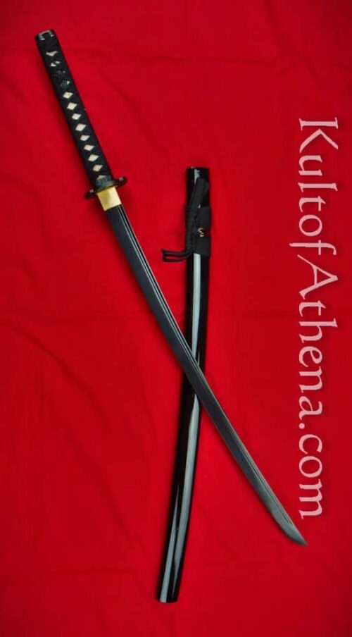 Black Damascus Warrior Katana