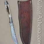 Damascus Navaja Hunting Knife