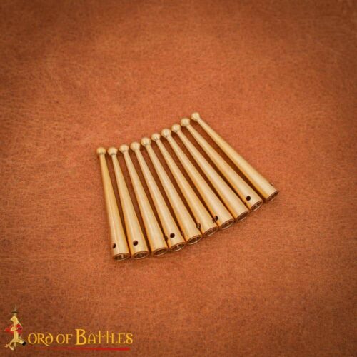 Brass Aiglets with rounded tips - Lord of Battles