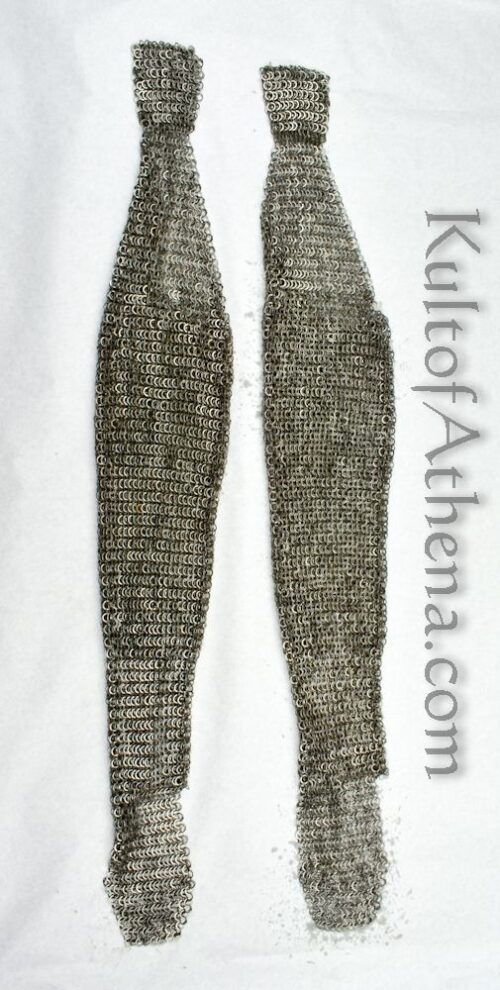 Mail Leggings - Dome Riveted - Stainless Steel Flat Rings