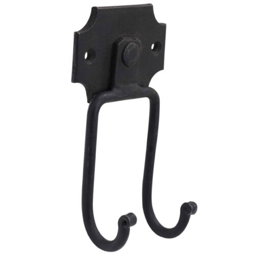 Mythrojan - Slender Sword Wall Mount in Forged Black Finish - Sword Holder for Wall Display