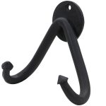 Mythrojan - Heavy Sword Wall Mount in Forged Black Finish - Universal Sword Holder Wall Display