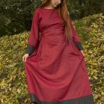 Epic Armoury - Freya Dress - Dark Red / Black
