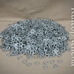 1 kgs Loose Chainmail Rings - Aluminum Dome Riveted Flat Rings - 16 Gauge / 10 mm